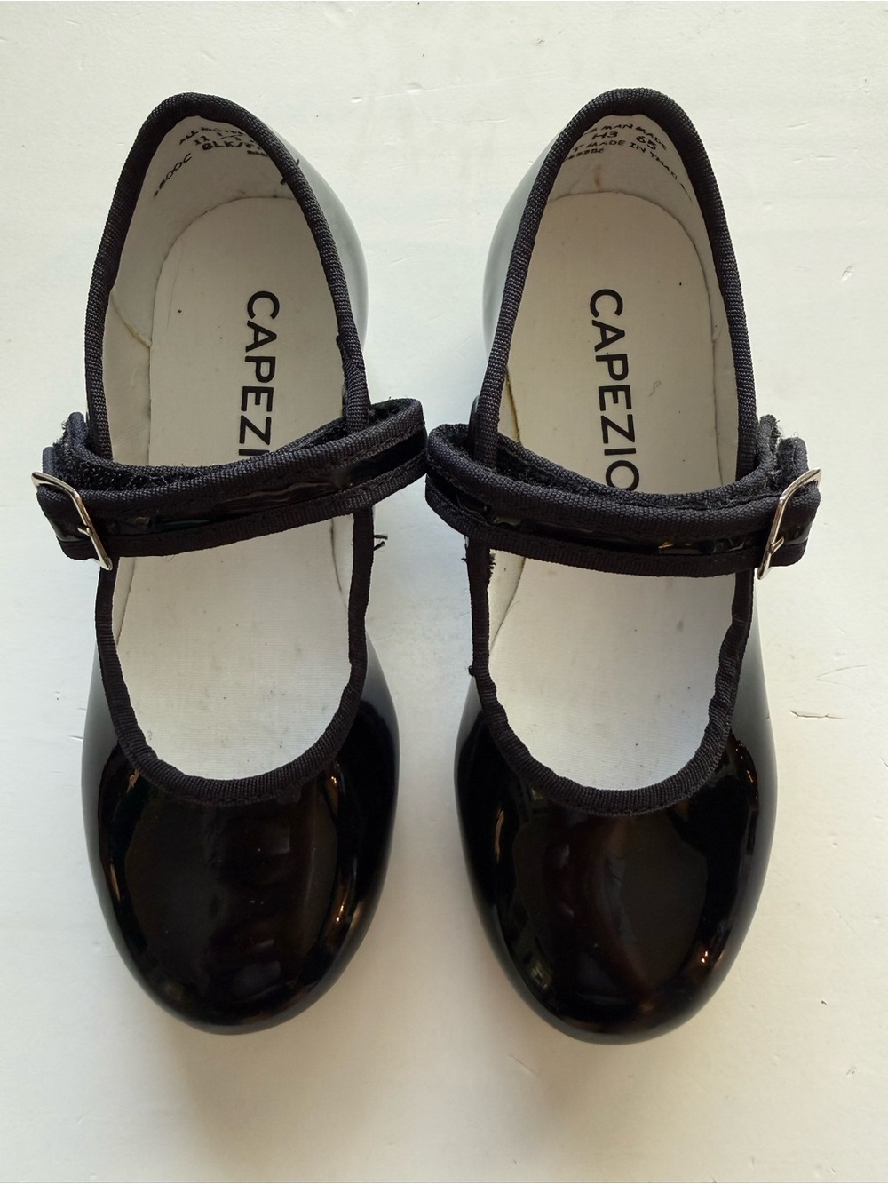 Capezio Girls' Black Patent Mary Jane Tap Shoes
